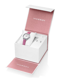 SET RELOJ INFANTIL Y PENDIENTES VICEROY SWEET 401110-05 BLANCO