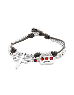 PULSERA MUJER UNO DE 50 LOVE PUL2061ROJMTL0M