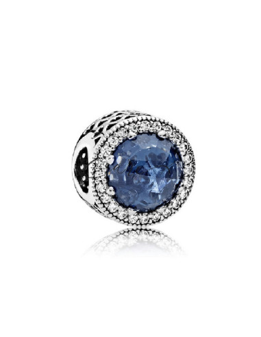CHARM PANDORA CORAZONES BRILLANTES AZUL LUZ DE LUNA 791725NMB