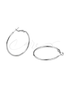 PENDIENTE VIDAL&VIDAL AROS REDONDOS GROSOR MEDIO 40X2MM R1586A