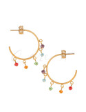 PENDIENTES VIDAL&VIDAL AROS COLGANTES MULTICOLOR X46181