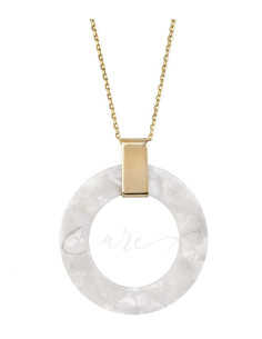 COLLAR VIDAL&VIDAL CÍRCULO CAREY BLANCO 38CM X4592760