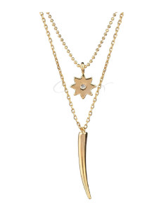 COLLAR VIDAL&VIDAL CUERNO Y ESTRELLA36/40CM X4547340