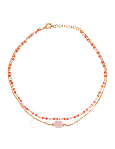 TOBILLERA VIDAL&VIDAL PIEDRAS ROSAS X4597222