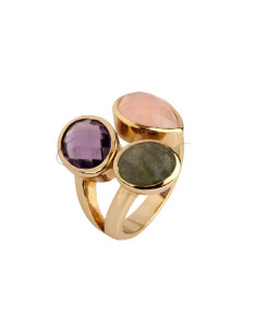 ANILLO VIDAL&VIDAL PIEDRA DE COLORES T14/T16 X449751416