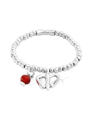 PULSERA MUJER UNO DE 50 LOVE FREEDOM PUL2032ROJMTL0M