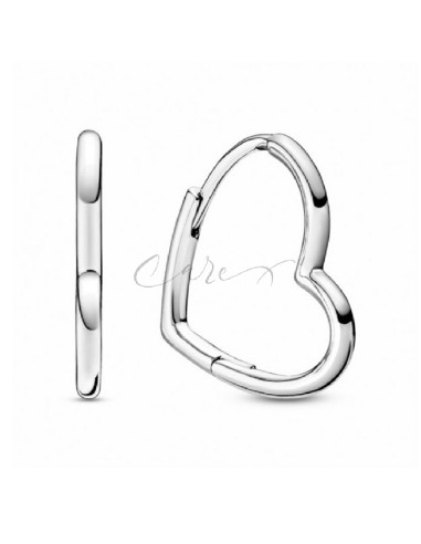 PENDIENTES PANDORA AROS CORAZÓN ASIMÉTRICOS 298307C00
