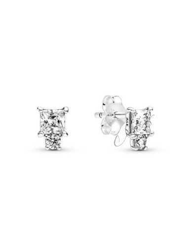 PENDIENTES PANDORA REDONDOS Y CUADRADOS BRILLANTES 290036C01