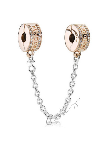 CADENA PANDORA DE SEGURIDAD CON LOGOTIPO DE PANDORA 782057CZ-05