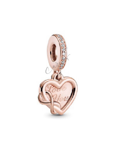 CHARM COLGANTE PANDORA CORAZÓN LOVE YOU INFINITY 789369C01