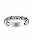 PULSERA HOMBRE ACERO ARTICULADA PLACA CAREX 126-PUL-A0041