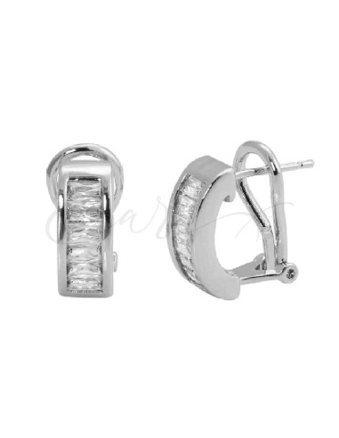 PENDIENTES VIDAL&VIDAL CIRCONITAS BAGUETTE R0964A