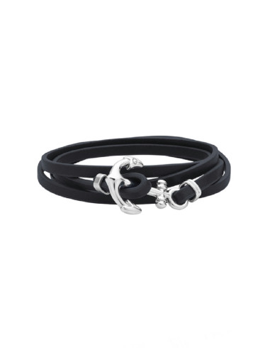 PULSERA PIEL AZUL