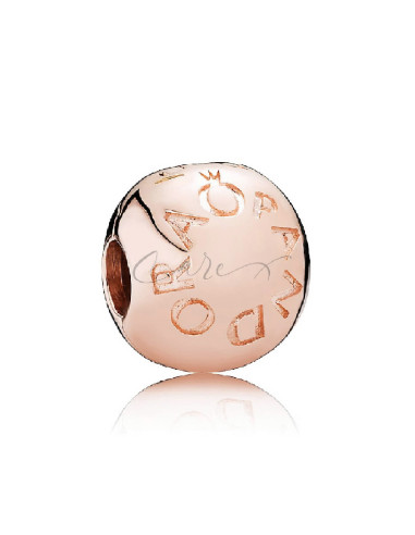 CHARM CLIP PANDORA ROSE LOGO 781015