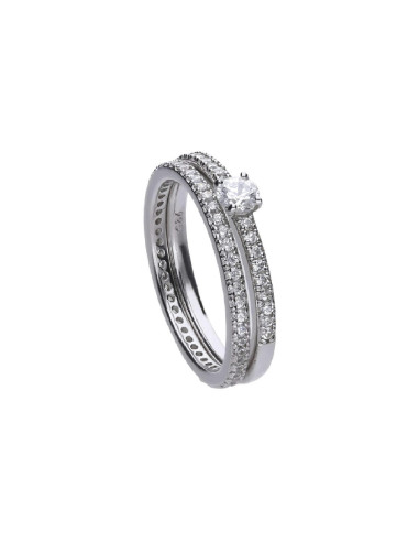 SET 2 ANILLOS MUJER DIAMONFIRE TALLA 175 6109451082175