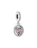 CHARM PANDORA CORAZÓN DOBLE HALO BRILLANTE 791476C01