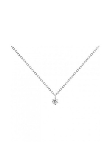 COLLAR MUJER PDPAOLA  WHITE SOLITARY CO02-060-U