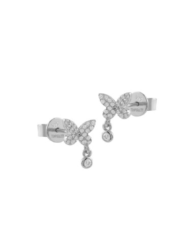 PENDIENTES ITEMPORALITY MARIPOSA Y CIRCONITAS BLANCAS SEA-101-176-UU
