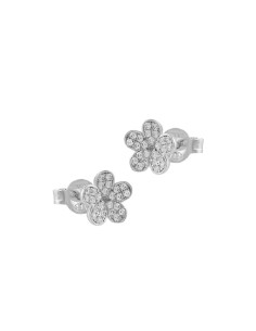 PENDIENTES ITEMPORALITY FLOR Y CIRCONITAS BLANCAS SEA-101-179-UU