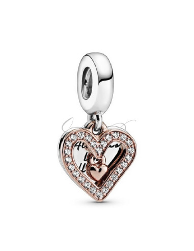 CHARM COLGANTE PANDORA BOCETO DE CORAZÓN BRILLANTE 788693C01