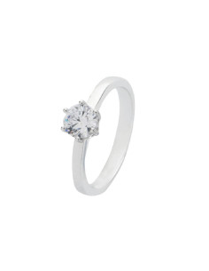 ANILLO ITEMPORALITY SOLITARIO CON CIRCONITA MONTADA SOBRE 6 GARRAS DIÁMETRO 4.5MM T-16 SRN-101-091-16