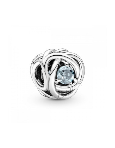 CHARM PANDORA CÍRCULO ETERNO AZUL AGUAMARINA 790065C09