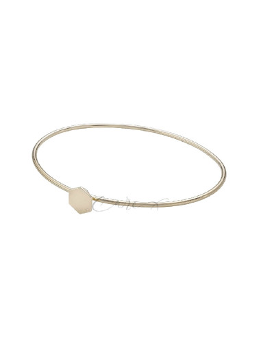 PULSERA RÍGIDA CLUSE DORADA HEXÁGONO CLJ11001