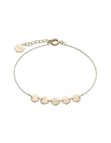 PULSERA CLUSE DORADA 5 HEXÁGONOS CLJ11007