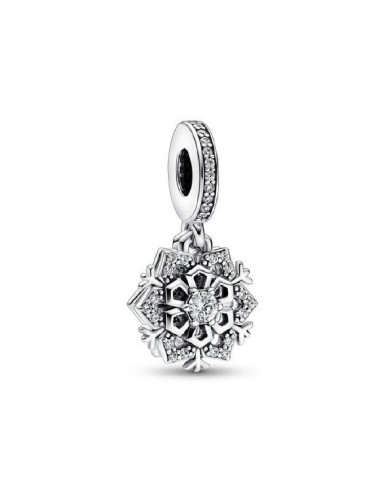 CHARM COLGANTE PANDORA DOBLE COPO DE NIEVE BRILLANTE 792355C01