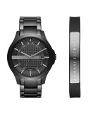 RELOJ HOMBRE ARMANI EXCHANGE HAMPTON AX7101 NEGRO + PULSERA