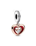CHARM COLGANTE PANDORA CORAZÓN RADIANTE EN DOS TONOS 782450C01