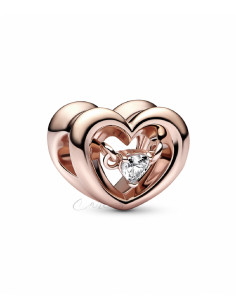 CHARM PANDORA CORAZÓN RADIANTE Y GEMA FLOTANTE 782493C01