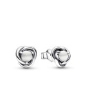 PENDIENTES DE BOTÓN PANDORA CIRCULO ETERNITY BLANCO 292335C03