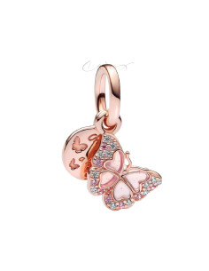 CHARM COLGANTE PANDORA DOBLE MARIPOSA ROSA 782555C01