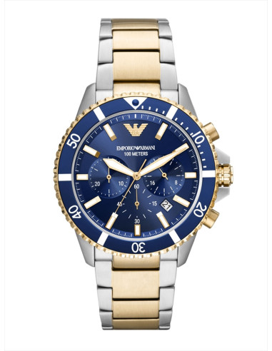 RELOJ HOMBRE EMPORIO ARMANI DIVER CRONÓGRAFO AR11362 BICOLOR