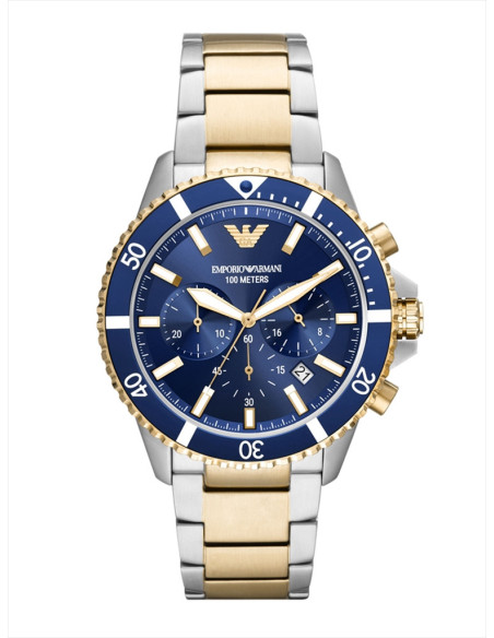 RELOJ HOMBRE EMPORIO ARMANI DIVER CRONÓGRAFO AR11362 BICOLOR