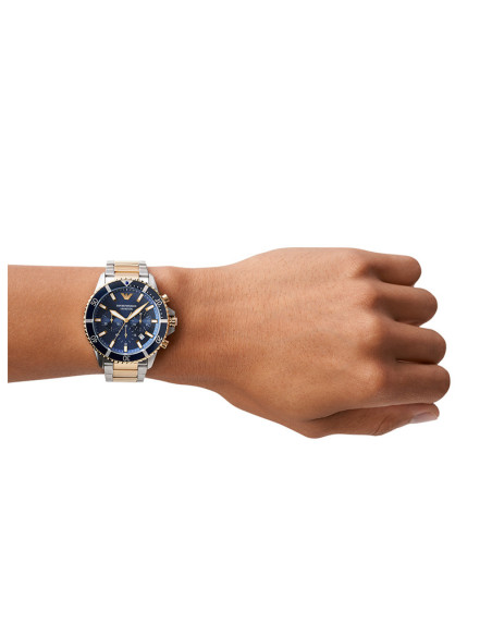RELOJ HOMBRE EMPORIO ARMANI DIVER CRONÓGRAFO AR11362 BICOLOR