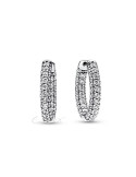 PENDIENTES DE ARO PANDORA FILA EN PAVÉ 292624C01