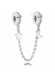 CADENA DE SEGURIDAD PANDORA EN PLATA DE LEY GALAXIA PERSONAL 797512CZ-05