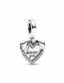 CHARM COLGANTE PANDORA DOBLE CORAZÓN Y PERRO 792647C01