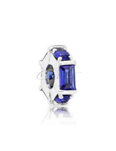SEPARADOR PANDORA EN PLATA DE LEY ESCULTURA DE HIELO AZUL 797529NSBL