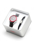 PACK RELOJ + PULSERA VECROY NIÑO 40397-55 NEGRO