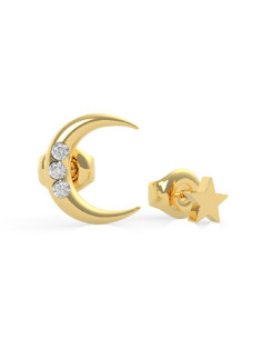 PENDIENTES MUJER GUESS JEWELRY GET LUCKY MOON AND STAR UBE29010