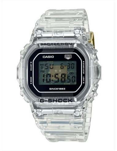 RELOJ HOMBRE CASIO G-SHOCK DW-5040RX-7ER TRANSPARENTE 40 ANIVERSARIO CLEAR REMIX