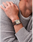 RELOJ HOMBRE FOSSIL CARRAWAY FS6012 MARRÓN
