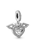 CHARM COLGANTE PANDORA CORAZÓN Y ALAS DE ÁNGEL 798485C01