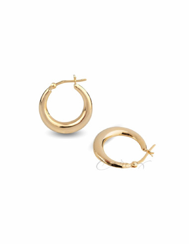 PENDIENTES DE ARO VIDAL&VIDAL ANCHO OVALADO G2902A