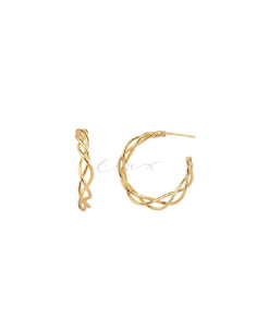 PENDIENTES VIDAL&VIDAL AROS ENTRELAZADOS G3183A