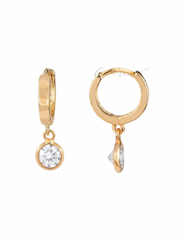 PENDIENTES DE ARO VIDAL%VIDAL ARTICULADO CIRCONITA GRANDE G3351A