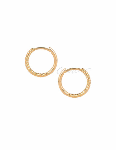 PENDIENTES DE ARO VIDAL&VIDAL ESPIRAL 14MM G3362A